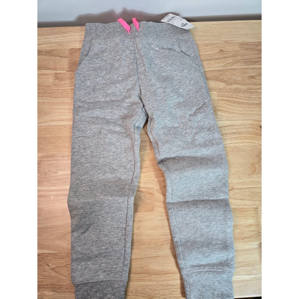 OshKosh Bgosh Girls Heather Gray Heart Jogger Sweatpants Size 5 NWT OKT11830-5G